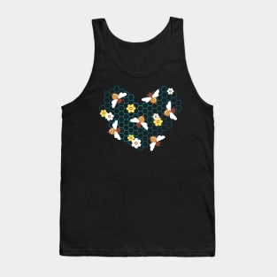 bee heart Tank Top